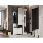 Прихожая ЛИРА Графит/Крафт Белый