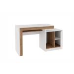 Стол компьютерный №4 Белый/Дуб Вотан