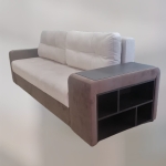 Диван Атланта 3/3ру/5/п1 Sound cream/dark