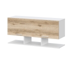 Геометрия Полка навесная (ЦРК.ГМТ.11) Дуб Делано Светлый/Белый