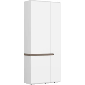УЛЬТРА Шкаф 2-х створч. Белый/Белый Глянец