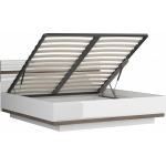 Кровать Ультра  П/М 140*200 Белый/Белый Глянец