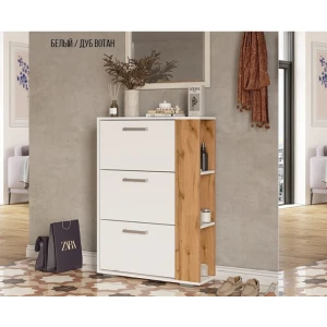 Тумба д/обуви Эрика-1 Белый/Дуб Вотан