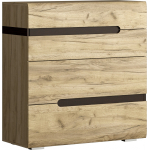Комод Ультра Дуб Крафт серый/Дуб Приморский