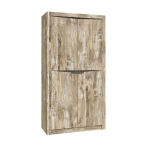 РИВЬЕРА Шкаф 2-х ств. комбинированный Дуб Юкон/Бетон Темный