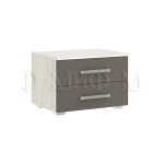 Тумба прикроватная Фиеста NEW Крафт Белый/Графит