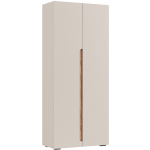 ВАЛЕНСИЯ  Шкаф 2-х ств. комбинированный ЛЕВЫЙ Кашемир/Софт Сантьяго