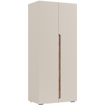 ВАЛЕНСИЯ  Шкаф 2-х ств. комбинированный ПРАВЫЙ Кашемир/Софт Сантьяго