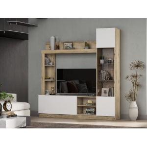 Гостиная Легенда-1 Дуб Делано светлый/Белый