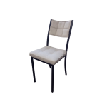 Стул Альт Беж Велюр /черный матовый