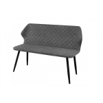 Скамья Милан Графит/Черный