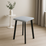 Табурет Френк велюр Серый/Черный