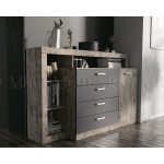 Комод Ангара Дуб Юкон/Графит