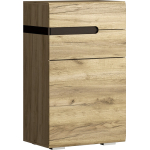 Тумба д/обуви Ультра Крафт Серый/Дуб Приморский ((Теплая пленка-Желтая)