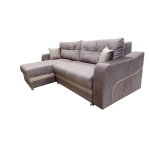 Угловой диван Бостон (Айсберг какао/ясень шимо темный)