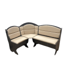 Скамья угловая Сфера черный ясень/к.зам беж. (R-6)