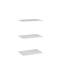 УЛЬТРА Полки (комплект) к пеналу Белый/Белый глянец