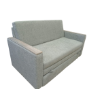 Мини Диван Синтия серый женева 12/ сосна скания темная