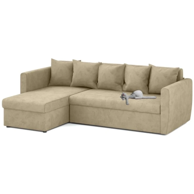 Угловой диван Мартин левый беж.кабрио 2