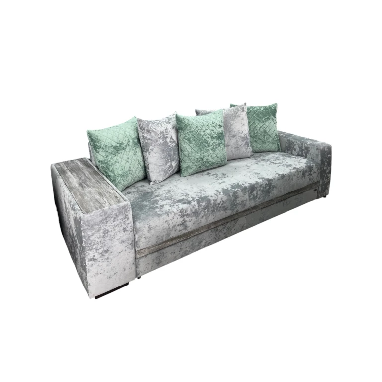 Диван Атлант серый Краш 39/16 дуб винтаж графит