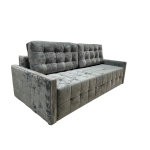 Диван Аргус А  серый Краш 42/дуб винтаж графит