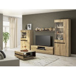 Гостиная Ультра Дуб Крафт Серый/Дуб Приморский