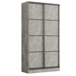 Шкаф-купе Престиж 2.1 (1800) Цемент Светлый/профиль-Шампань