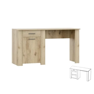 Стол письменный Квадро (КВД-35) Дуб Делано Светлый