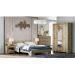 Спальный гарнитур КВАДРО Дуб Делано Светлый