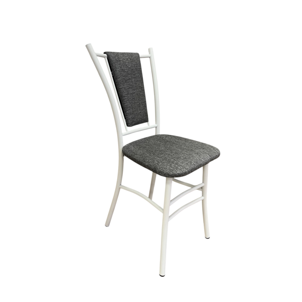 Стул Марсель рогожка Серая/Белый