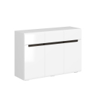 Комод Стокгольм комбинированный  Белый/Белый глянец