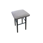 Табурет Классик Рогожка Бурая/Черный