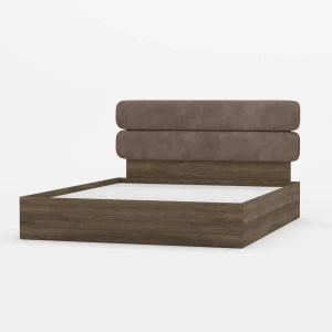 Кровать Палау с мягким изголовьем 1600*200 Табак/Какао
