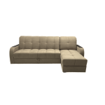 Угловой диван-аккордеон беж  АРТ 16 коннект 14/венге