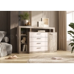 Комод Ангара Крафт Серый/Кашемир