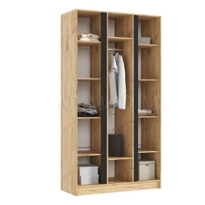 КЕЛЬВИН Шкаф 3-х ств.(1200) Белый Глянец/Крафт Золотой