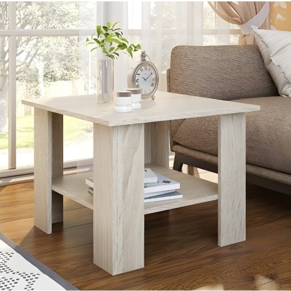 Стол журнальный №24 (ЦРК.ТМБ.24) Анкор Белый