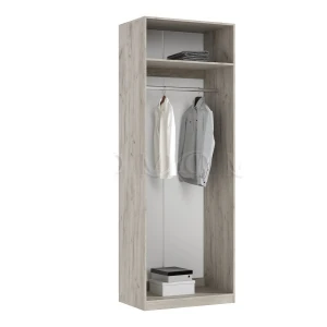 ЛАРГО Шкаф 2-х ств. со штангой Кашемир/Крафт Серый