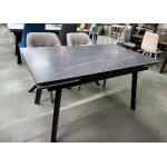 Стол обеденный Рокс Серый/Черный
