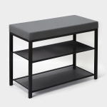 Банкетка Торонто-23S Графит/Серый