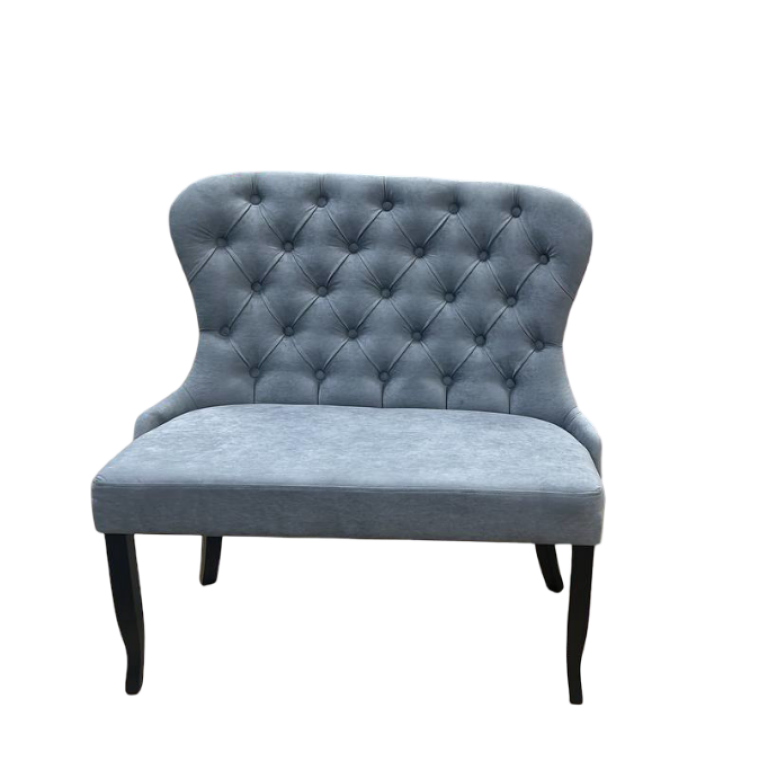 Диван Мартин МИНИ 1м. Серый (ФОРТИС-994)/Черный