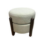 Пуф-стол Шелл Мех Олива (ХАШ-690)/Коричневый