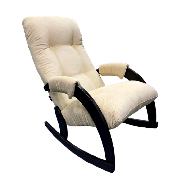 Кресло-качалка Мод.67 Верона Ваниль (Ophelia 1)/Венге