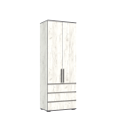 НОРД- М Шкаф 2-х ств. с ящиками (800) Крафт Белый