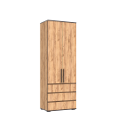 НОРД- М Шкаф 2-х ств. с ящиками (800) Крафт Золотой