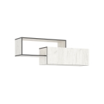 Полка Норд 2-х ярусн. Крафт Белый