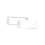 Полка Норд 2-х ярусн. Белый Глянец