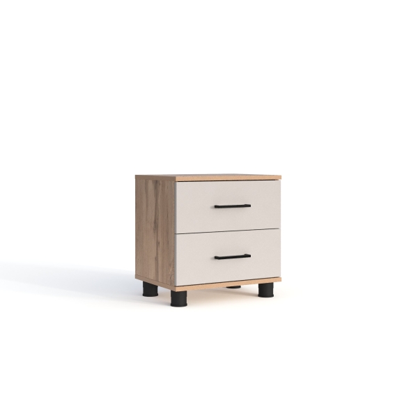 Тумба прикроватная Ривьера-Х 2 ящ. Дуб Вотан/Кашемир