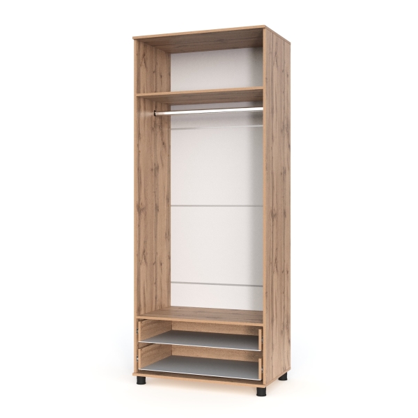 РИВЬЕРА-Х Шкаф 2-х ств. с ящиками Дуб Вотан/Кашемир