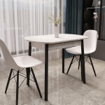 Стол обед. раздв. Кэлли Камень Светлый/Черный